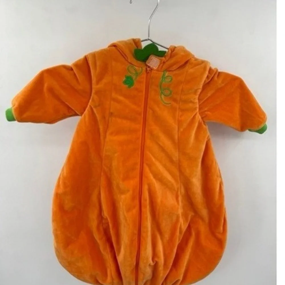 Hallows Eve NEW Baby Halloween Pumpkin Costumer SZ 0-6 months Cozy Fall